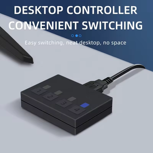 Justlink 4x1 HDMI2.0 KVM交换机4端口USB KVM HDMI交换机，带野兔显示器鼠标键盘和桌面控制器 - Product Image 3