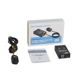 FJ-2UM Mini USB2.0 2-in-1 out2ポート共有スイッチFjgearビデオスプリッターおよびコンバーター2コンピューター1プリンターデスクトップコントローラー - Product Image 4