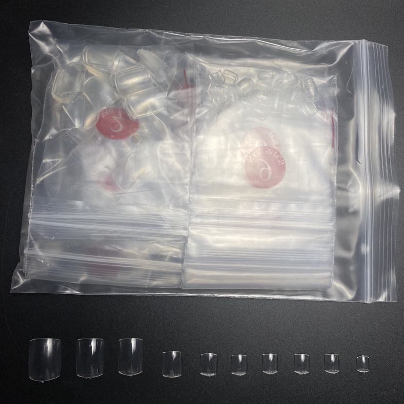 500Pcs Normal Toe Bag claro