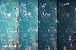 Sert aydınlatma koşulları ve uzun pozlama için Mini 4 Pro Drone ND filtre seti (fiber/64/256) orijinal - Product Image 2