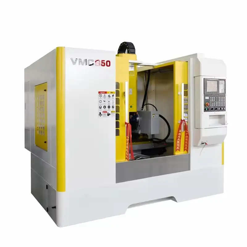 เครื่องกัดศูนย์เครื่องจักรกลซีเอ็นซี VMC850 แนวตั้งซีเอ็นซี 5 แกนผลิตภัณฑ์ใหม่ 2020 การควบคุมซีเอ็นซีสําหรับงานหนักที่ให้มาเพียงครั้งเดียว