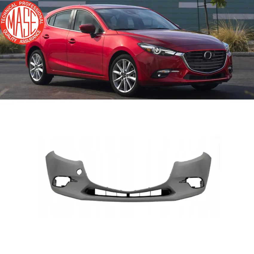 CZJF hochwertige langlebige Frontstoßstange für MAZDA 3 AXELA 2017-2019 einfache Installation OE-geprüft Plastikstoßstange BAPJ-50031