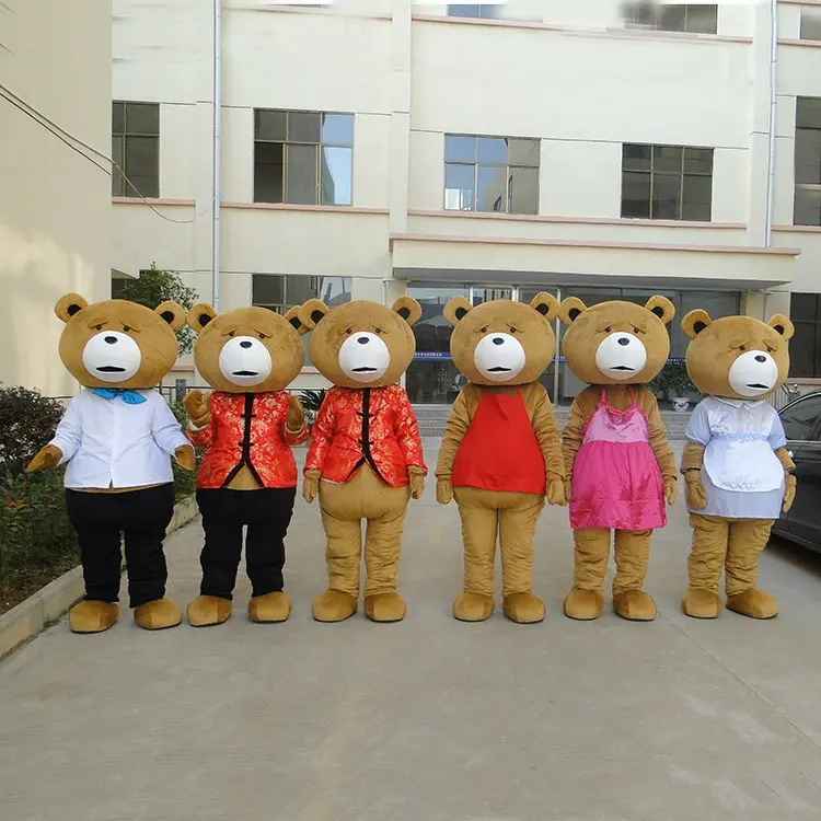 Di natale Proporre di Intrattenimento Bella Teddy Bear Adulta Del Fumetto Del Costume
