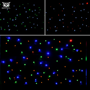 Stage Decoration <strong>LED</strong> Star Curtain Light <strong>LED</strong> <strong>RGB</strong> 3in1 Full Color Star Backdrop Curtain for Wedding Party Show - Product Image 5