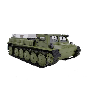 Yeni WPL E1 E-1 RC tankı 1/16 oyuncak 2.4G 4WD paletli paletli askeri uzaktan kumanda araba GAZ-71 araç oyuncak noel - Product Image 1