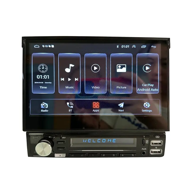 1din универсальный 7-дюймовый мультимедийный сенсорный экран Android беспроводной CarPlay Autoradio 7 Pulgadas DVD Автомобильный плеер