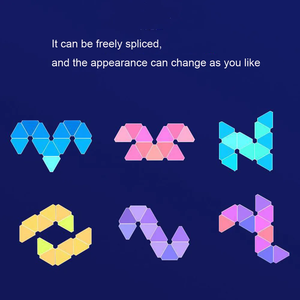 RGB LED Tam Giác Lượng Tử Ánh Sáng Bức Tường Ánh Sáng USB Powered Thiết Kế Hiện Đại Ứng Dụng & Điều Khiển Bằng Giọng Nói Ban Đêm Chơi Game Phòng Ngủ Chiếu Sáng - Product Image 4