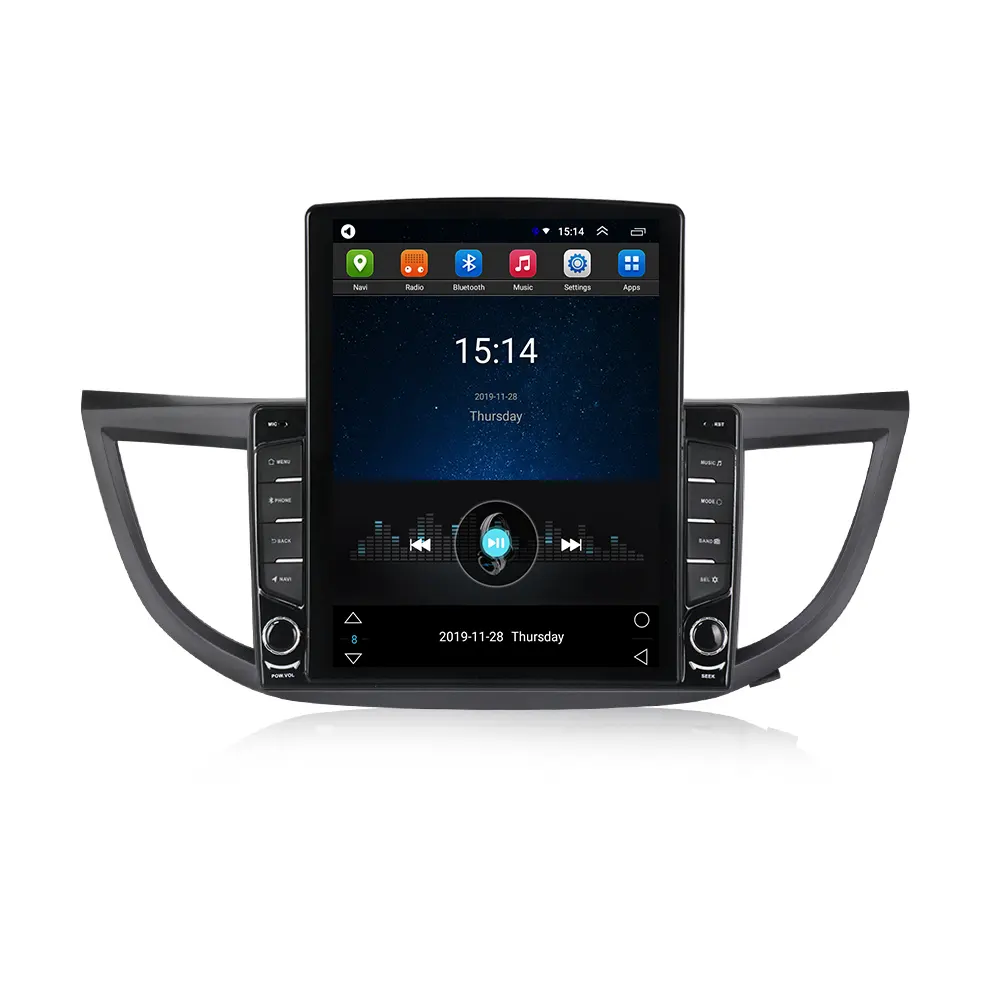 Navifly Android 9 Tesla Layar Android 9 1 + 16G Mobil DVD Video Player untuk CRV 2012 2013 2014 2015 2016 Mobil GPS Navigasi 2.5D BT