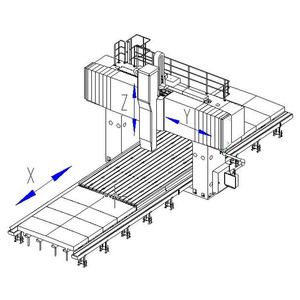 Portal CNC işleme yüksek hız YSMV-5030-BF6K CNC işleme makinesi 5 eksen portal işleme merkezi Metal işleme - Product Image 4