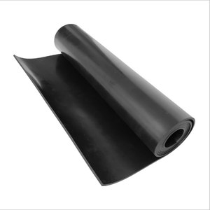高拉伸强度黑色再生橡胶，抗撕裂绝缘橡胶，双面光滑橡胶垫 - Product Image 1