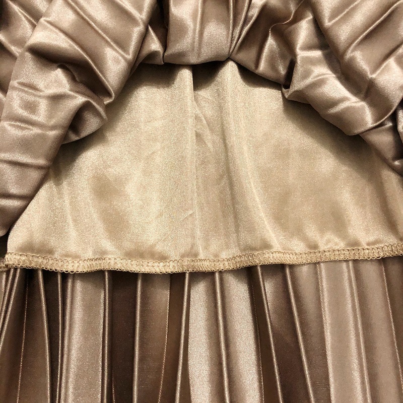 Spring and Summer Women Pleated Skirt With One Size Female Korean Style Women's High Waist Vintage Midi Skirt