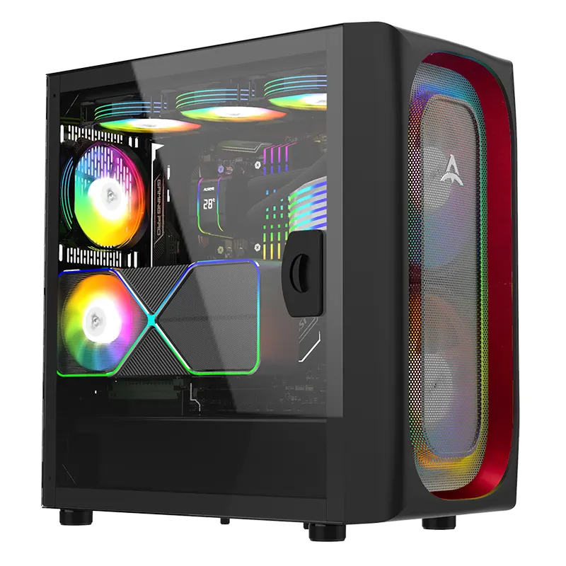 Alseye mini-itx/mikro ATX/ATX Ai Se RGB kule bilgisayar PC kasa
