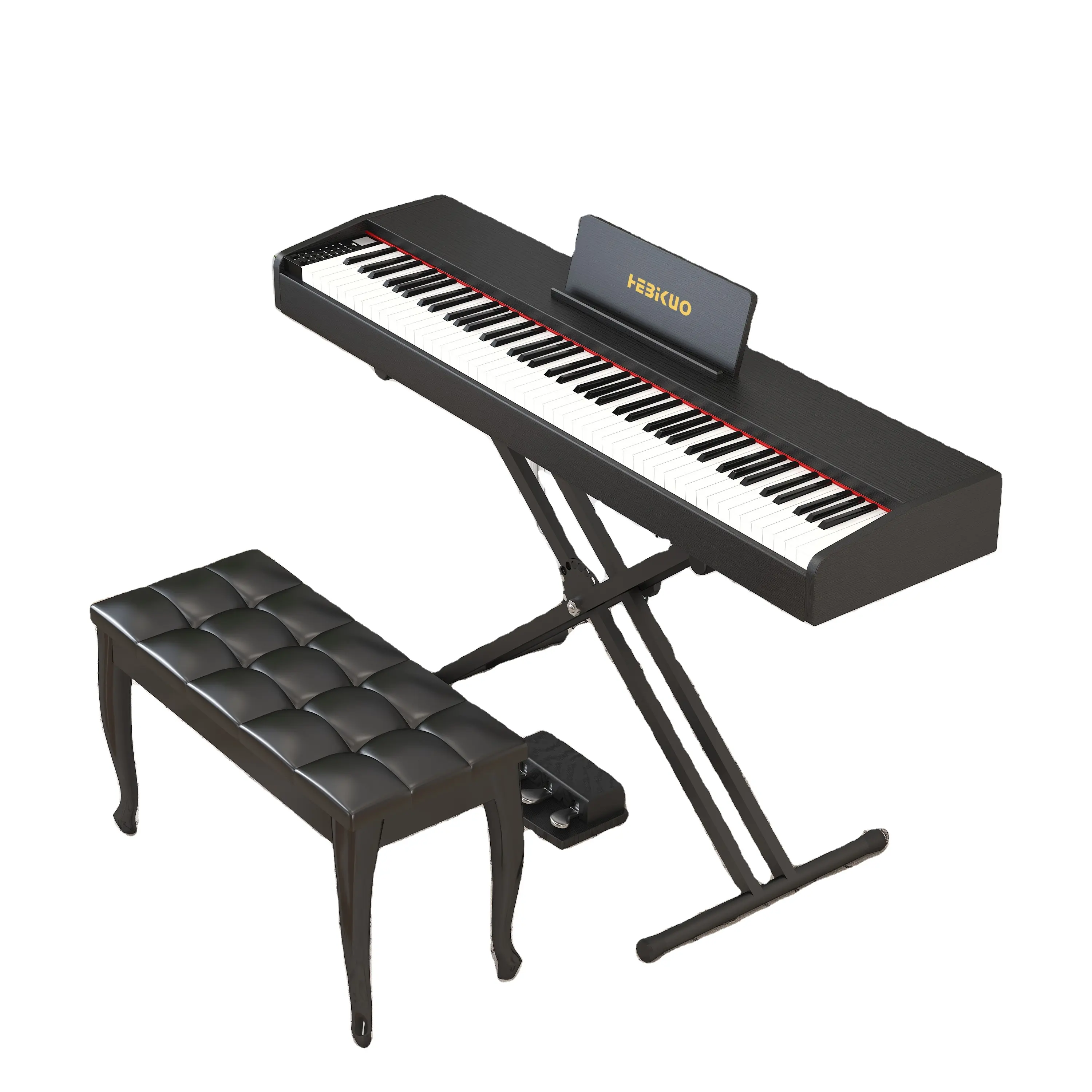 Fabbrica OEM pianoforte elettrico 88 tasti tastiera strumenti musicali Full Weighted Hammer Action Keyboard pianoforte digitale elettrico
