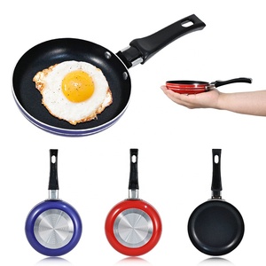 Bán Buôn Không Dính Mini Fry <span class=keywords><strong>Pan</strong></span> Trang Trí Nhà Bếp Chảo Cho Bữa Ăn Sáng Nhôm Bít Tết Trứng <span class=keywords><strong>Pan</strong></span> Di Động Cắm Trại Bộ Đồ Nấu Nướng - Product Image 1