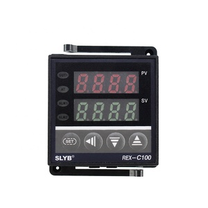 SLYB AC220V K Input Relay or <strong>SSR</strong> <strong>Output</strong> 48*48 <strong>PID</strong> Digital Oven <strong>Temperature</strong> <strong>Controller</strong> REX-C100 - Product Image 1
