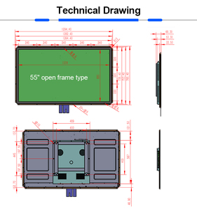 DVI VGA RS232 pantalla táctil USB monitor LCD 55 pulgadas para CNC Control Industrial/pantalla/panel - Product Image 6
