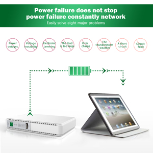 POE2188L Mini DC UPS белый, 21 Вт, 100-240VAC вход, 8800 мАч батарея, несколько DC & USB интерфейсов для устройств POE - Product Image 4