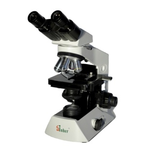 Microscopio biológico LCD iluminado con luz LED, microscopios ópticos binoculares y trinoculares de dos vías - Product Image 1