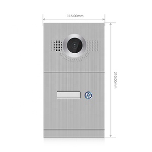 Tuya Interfon Videoportero Teléfono Impermeable Panel plano Tuya Sistema de intercomunicación para múltiples apartamentos Aplicación de red TCP al aire libre
