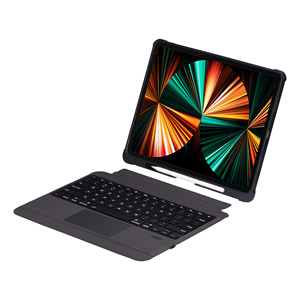 Funda de tableta para iPad Pro 12,9 2021, teclado inalámbrico BT, imán extraíble con función de ratón táctil con ranura para bolígrafo - Product Image 1