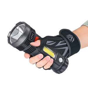 Multifunktionale Power-Lichter-Led-Torch tragbar wasserdicht 4 Lichtmodi USB wiederaufladbare taktische Taschenlampe - Product Image 2