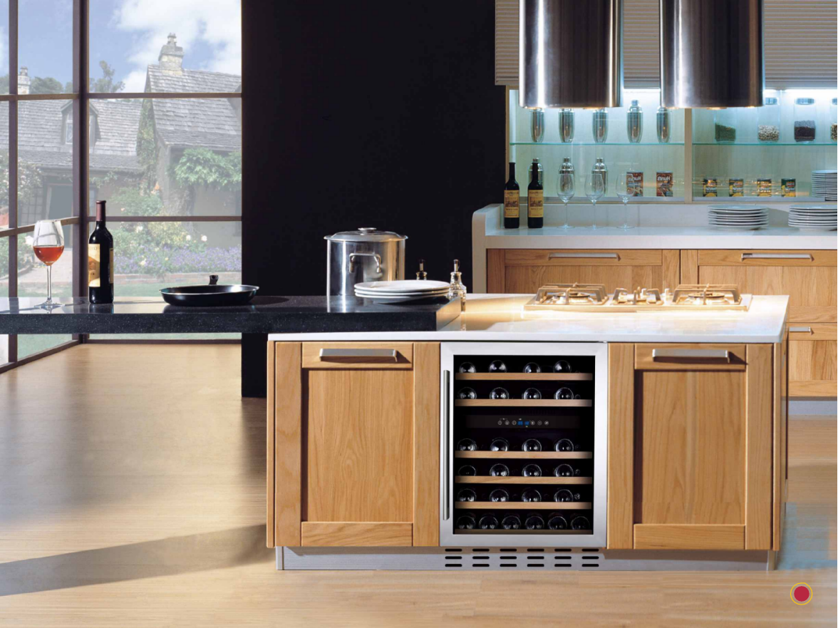 Built in 46 bottles Wine Cooler 2 zone