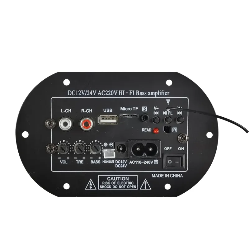 Support Custom TF USB HI-FI Bass Power Amp USB Remote Control Car High Power Bass Amplifiers 2009IC Amplifier Board