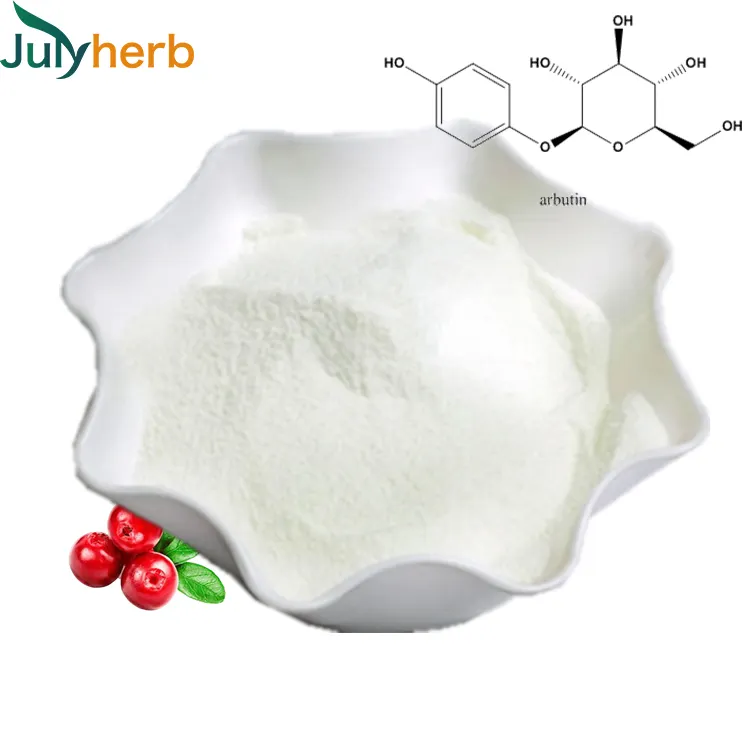 Julyherb kozmetik ham materia cilt beyazlatma alfa arbutin tozu 99% saf alfa-arbutin CAS 84380-01-8 gıda takviyesi