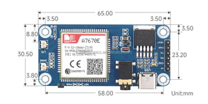 Scheda di espansione Raspberry Pi Cat-1/GSM/GPRS/GNSS modulo A7670E supporta il posizionamento GNSS rete LTE Cat-1/2G - Product Image 6