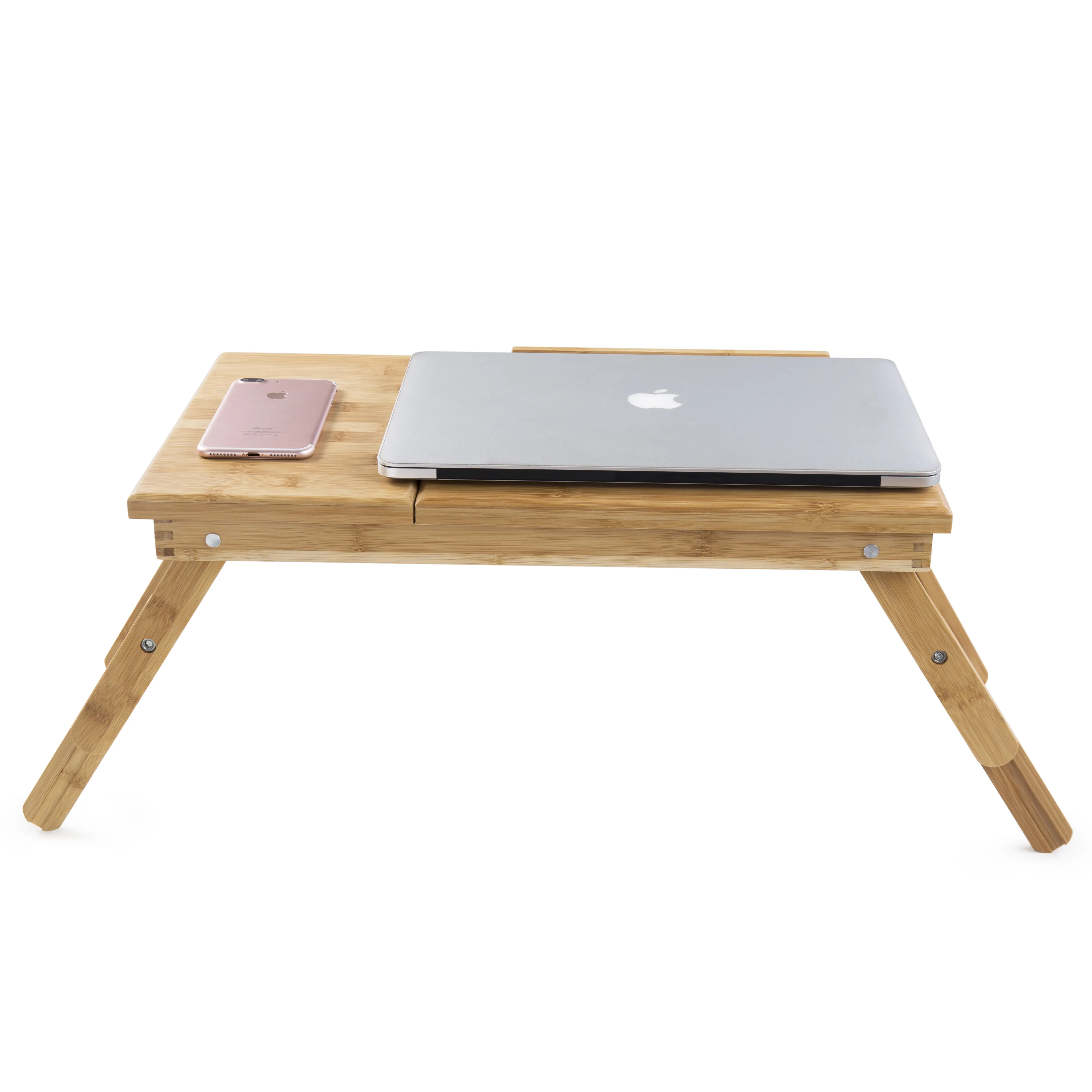 YCZM folding bamboo small square table portable computer desk on bed