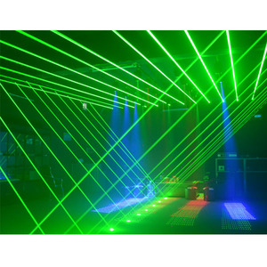 2w室内夜总会酒吧激光DMX512控制RGB脂肪一束光发射绿色红色蓝色发光二极管光源 - Product Image 1