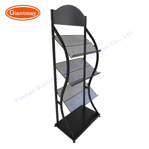 Bền bán buôn 3 lớp kim loại miễn phí thường vụ Tạp Chí báo <span class=keywords><strong>Rack</strong></span> hiển thị - Product Image 2