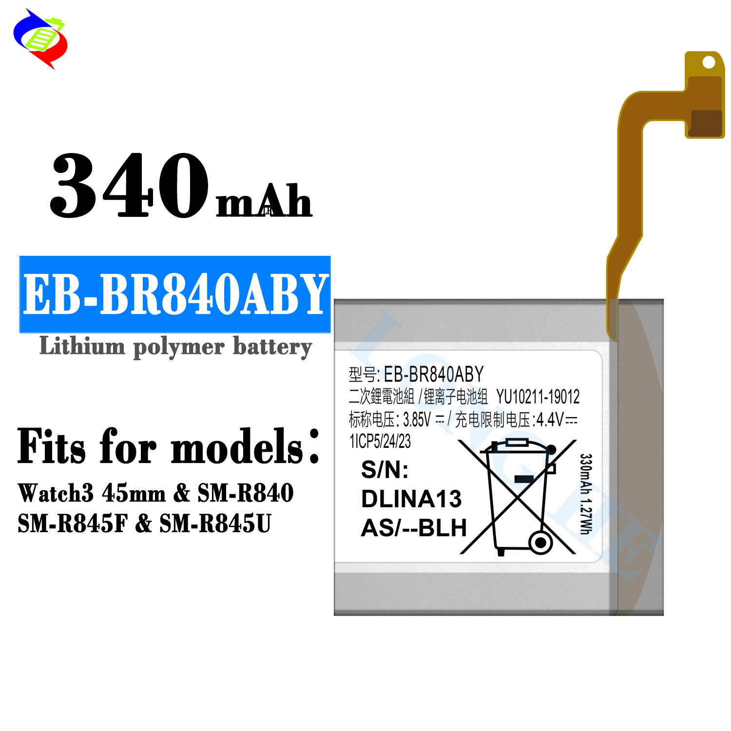 for Samsung SM-R840 Watch3 45mm SM-R850 SM-R845F