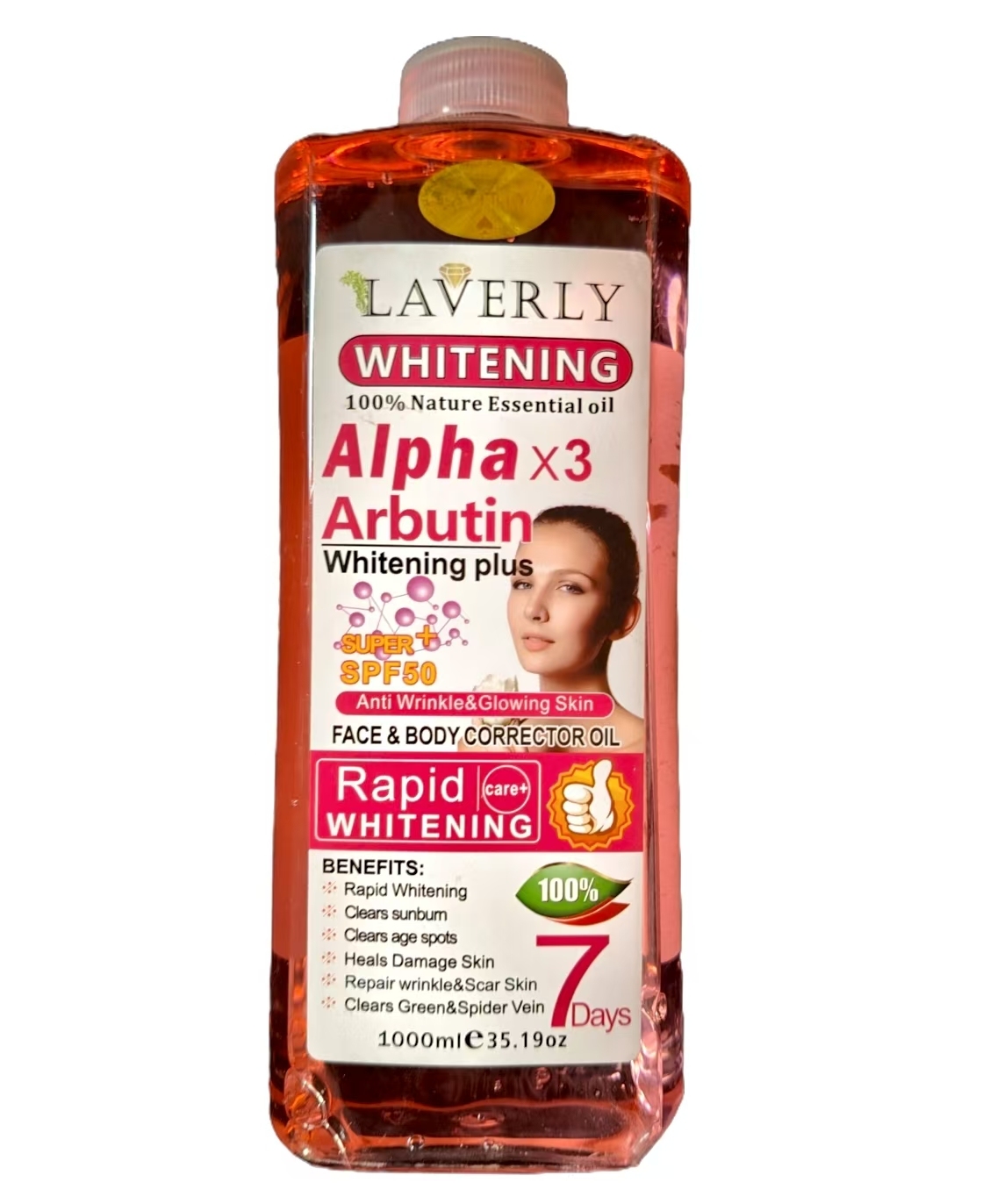 Aceite iluminador de alfa arbutina