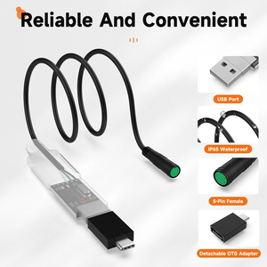 Комплект для среднего привода Bafang BBS01 BBS02B BBSHD Изменяет параметры скорости PAS OTG-USB USB-кабелей - Product Image 6