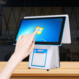 Android Windows todo en un sistema POS impresora PC software de negocios caja registradora electrónica computarizada con escáner - Product Image 2