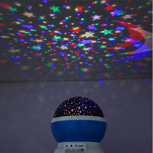 Phổ biến Sao Mặt Trăng bầu trời xoay đêm chiếu sáng chiếu ánh sáng lãng mạn <span class=keywords><strong>LED</strong></span> chiếu đêm đèn - Product Image 2