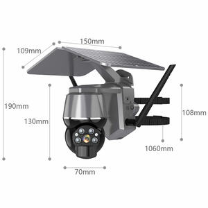 PTZ Dual Solar Panel Powered 1080P HD Day Color Night Wireless WIFI 4G Network Lower Power Consumption CCTV <strong>Camera</strong> Waterproof - Product Image 6
