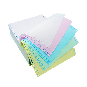 Libro de autocopia de ordenador de diseño colorido impreso papel sin carbón en hojas - Product Image 1