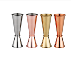 Özel logo parlak barware araçları 2cl/4cl ucuz paslanmaz çelik çift japon tarzı bar jigger - Product Image 1