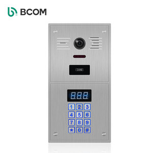 Sistema de intercomunicación de videoportero con cable de 2 unidades, Monitor de desbloqueo remoto, visión nocturna impermeable, construcción de Metal para exteriores Tuya