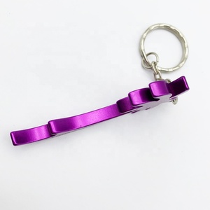 定制棕榈树形状彩色铝合金开瓶器金属钥匙扣 - Product Image 4