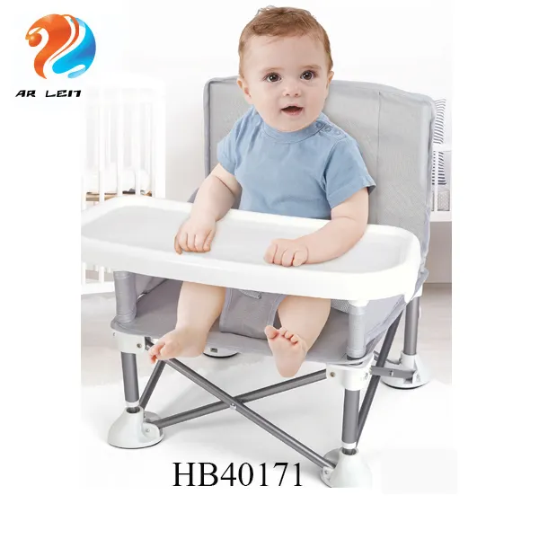 New Safety Belt Portable Baby Booster Chair Feeding Highchair Toddler Dinning Seat Car Travel Picnic Camping With Food Table