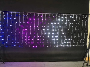 24V 2 Mt 3 Mt Outdoor Point Control <strong>Programmable</strong> DMX Smart Curtain Light <strong>String</strong> - Product Image 5