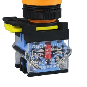 2025 LA115-B kendiliğinden sıfırlama basmalı düğme anahtarı 22mm bakır İletişim 1NO + 1NC yeşil işık düzenli stil plastik elektronik 10A maks. - Product Image 2