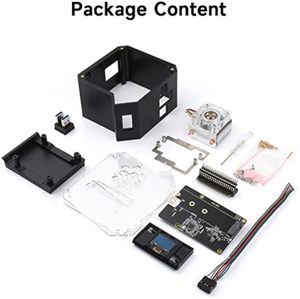 AIsmartlink Raspberry Pi 4B admite hasta 2TB M.2 SATA pantalla OLED de calor fuerte Waveshare Mini Tower Case NAS Kit - Product Image 2