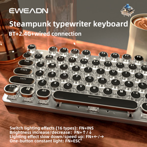 2024 venta al por mayor EWEADN Tk950 104 teclas programable tri-modo recargable USB teclado inalámbrico para juegos mecánicos nuevo - Product Image 4