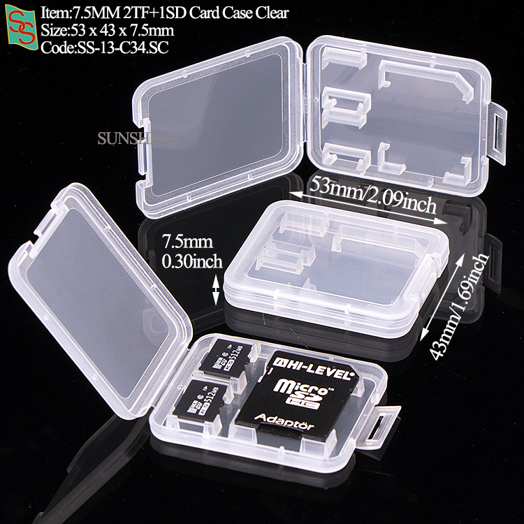 Étui pour cartes C34 1SD+2TF