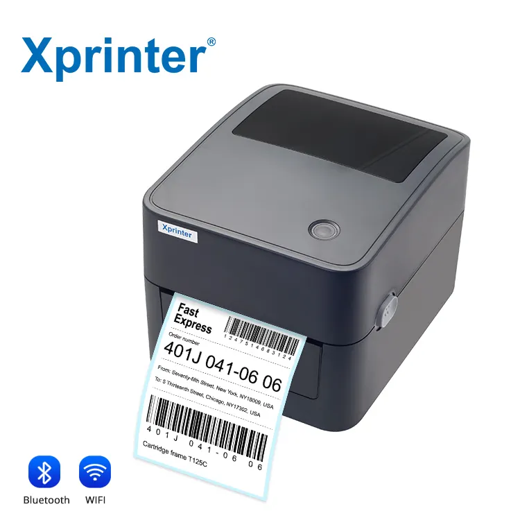 Xprinter 라벨 프린터 XP-410B 203dpi 열 바코드 프린터 라벨 인쇄 4 인치 열 프린터