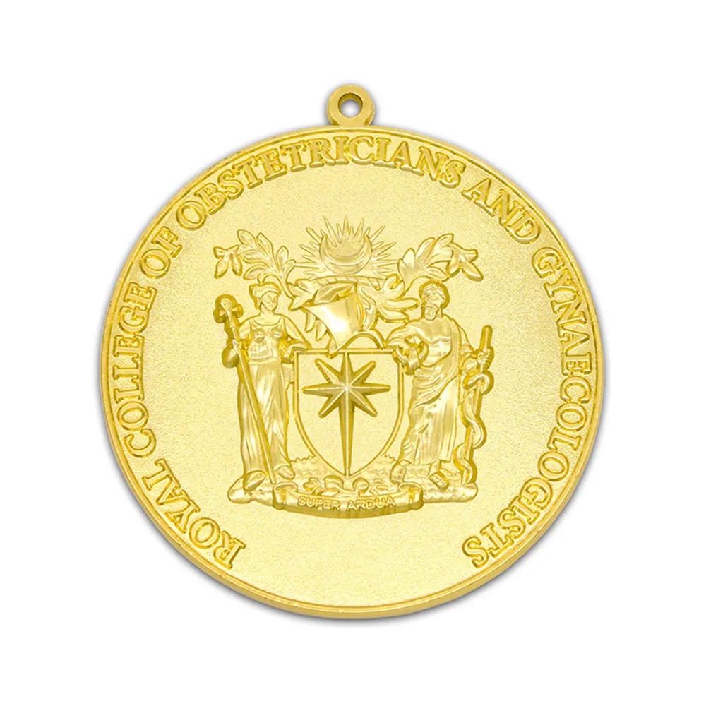 Medalla de Oro en relieve 3d de metal personalizado de alta calidad, medalla conmemorativa religiosa